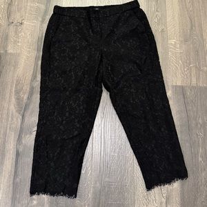 J. Crew Black Lace Pants